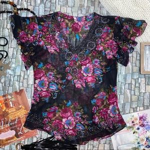 Beaded top from India